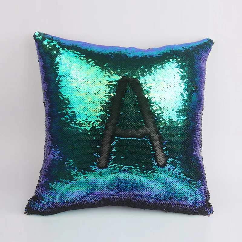 

dual color color suede sequins pillow set sofa cushion sleeve sequined pillow
