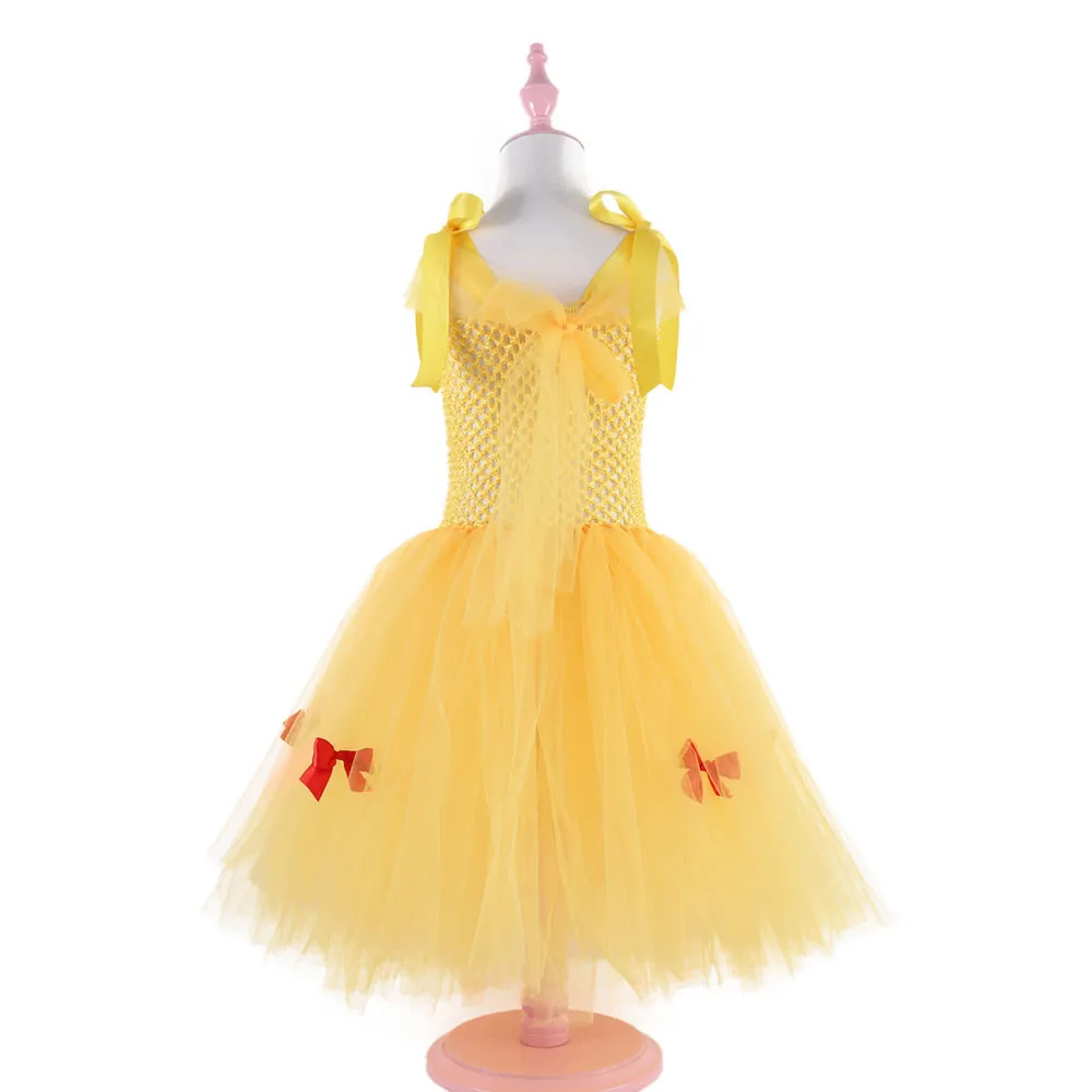 Детские праздничные платья платье костюм принцессы Белль для малышей Красавица - Фото №1