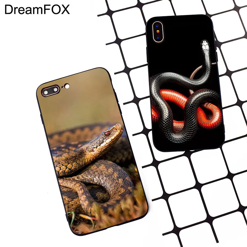 M168 красивый черный силиконовый чехол со змеей для Apple iPhone 11 Pro XR XS Max X 8 7 6 6S Plus 5 5S 5G SE