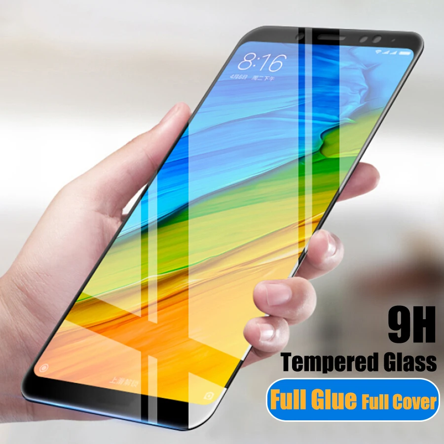Закаленное стекло с полным покрытием для Xiaomi Pocophone F1 Mi 9 8 A2 Lite Mix 2s Redmi Note 6 5 Pro Global