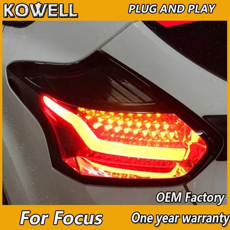 Автомобильный Стайлинг KOWELL для Ford Focus 2 задние фонари 2015 2016 2017 2018 светодиодный