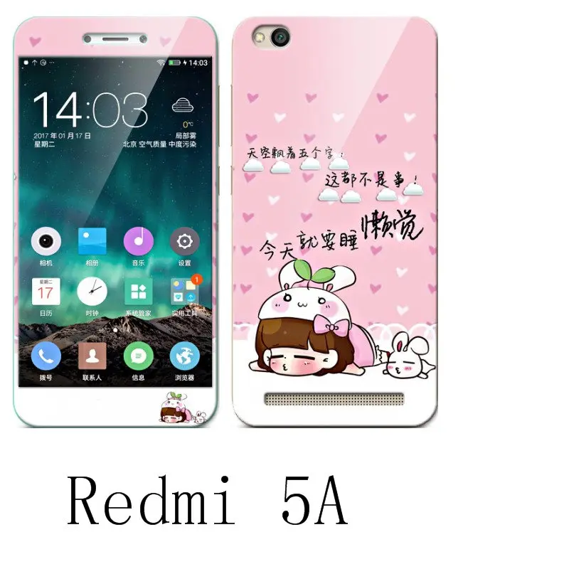 Xiaomi Redmi 5A силиконовый роскошный мягкий чехол для телефона с защитой 360 + цветной