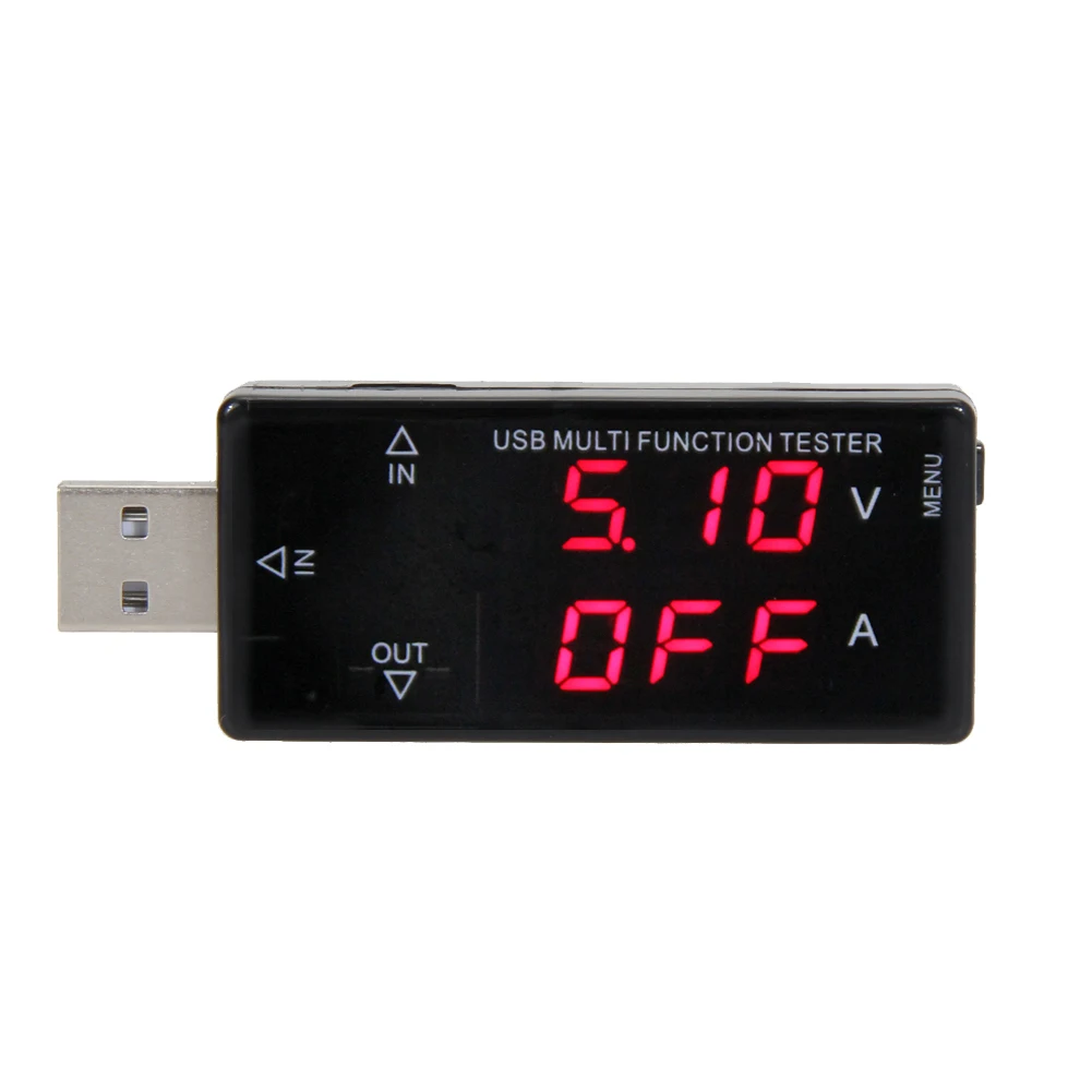 

Многофункциональный USB-тестер с дисплеем, 3-30 в, миниатюрный тестер напряжения тока для зарядного устройства, USB измеритель внешнего аккумул...