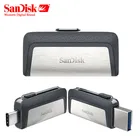 Sandisk SDDDC2 Extreme Type-C 128 Гб 64 Гб двойной OTG USB флеш-накопитель 32 ГБ флеш-накопитель USB флешка Micro USB Type C 16 Гб