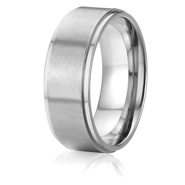 Мужское титановое обручальное кольцо с матовой отделкой размеры 5 15|wedding band ring|band