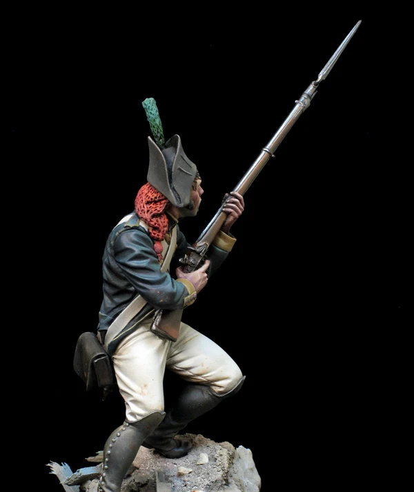 1/24 75 мм старинный воин подставка (без основания) Игрушечная модель из Смолы