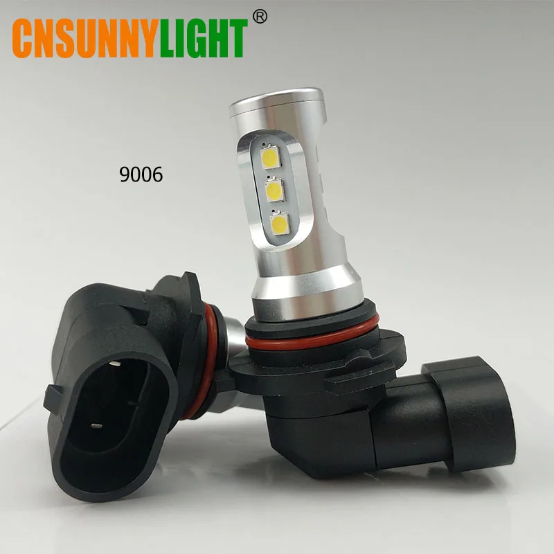 CNSUNNY светильник Автомобильный светодиодный обратный сигнальная лампа T15 W16W W21W W21/5 Вт Ba15s Bau15s Bay15d 3156 3157, сигнализирующий фонарь 5202 H11 Противотуманные фары DRL светодиодный светильник - Испускаемый цвет: 9006 HB4