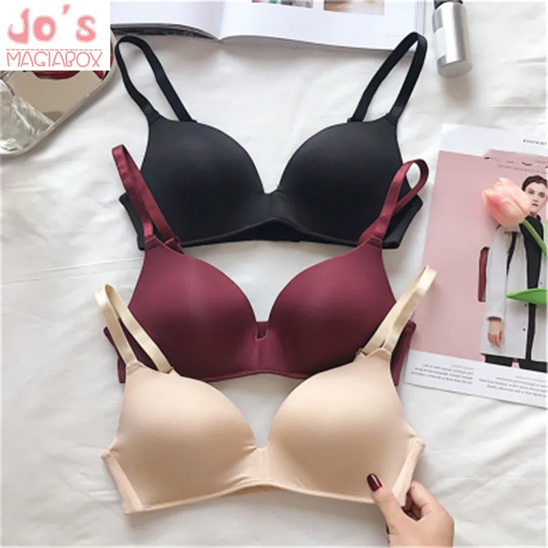 Женское нижнее белье без косточек однотонный дышащий бюстгальтер u образной