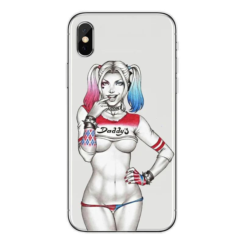 Роскошный чехол для телефона Harley Quinn отряд самоубийц Джокер Wink iPhone 8 Plus 7 6 S 6S XS 5S SE