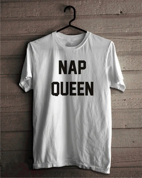 

Новое поступление, модная футболка с надписью «NAP QUEEN», женская футболка, повседневные футболки для девочек, Высококачественная футболка, ле...
