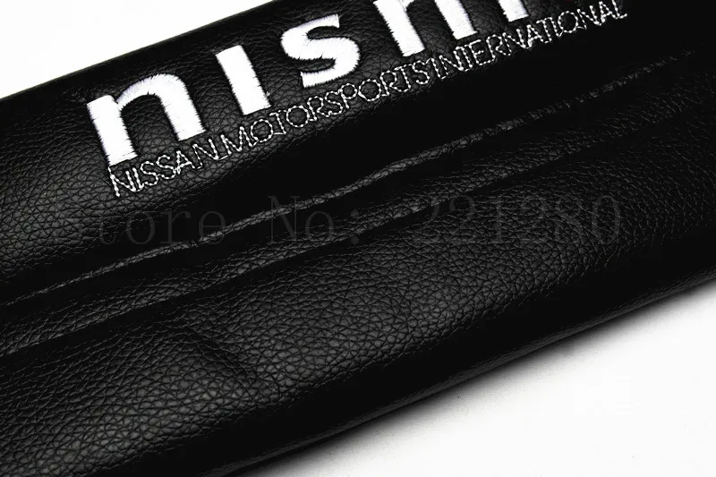 2Pcs Nismo Great Black PU Leather Car Seat Belt Shoulder Pad Cover Cushions | Автомобили и мотоциклы