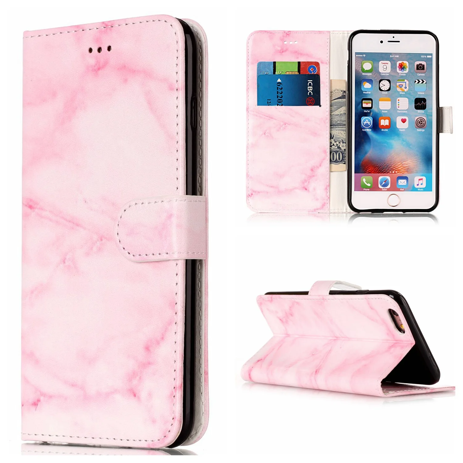 Чехол для телефона YESPURE Marble чехол Iphone 7 из искусственной кожи с откидной крышкой