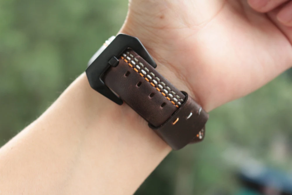 Ремешок URVOI из телячьей кожи для apple watch series 6/5/4/3/2/1 удобный классический винтажный