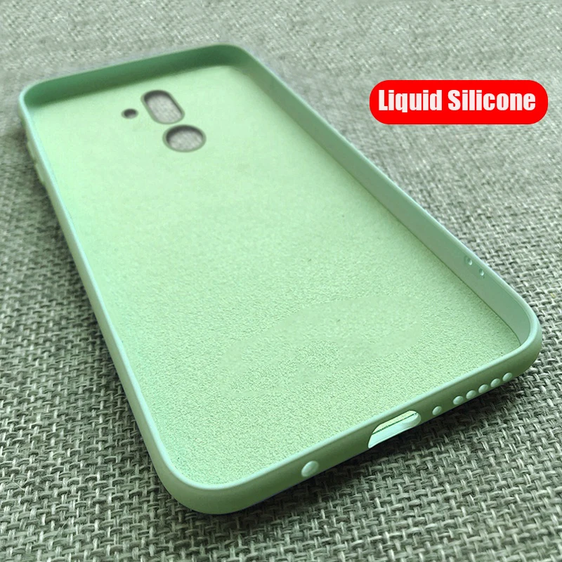 Чехол для Huawei Mate 20 Lite Mate20 lite жидкий силикон тонкая мягкая матовая задняя крышка Pro