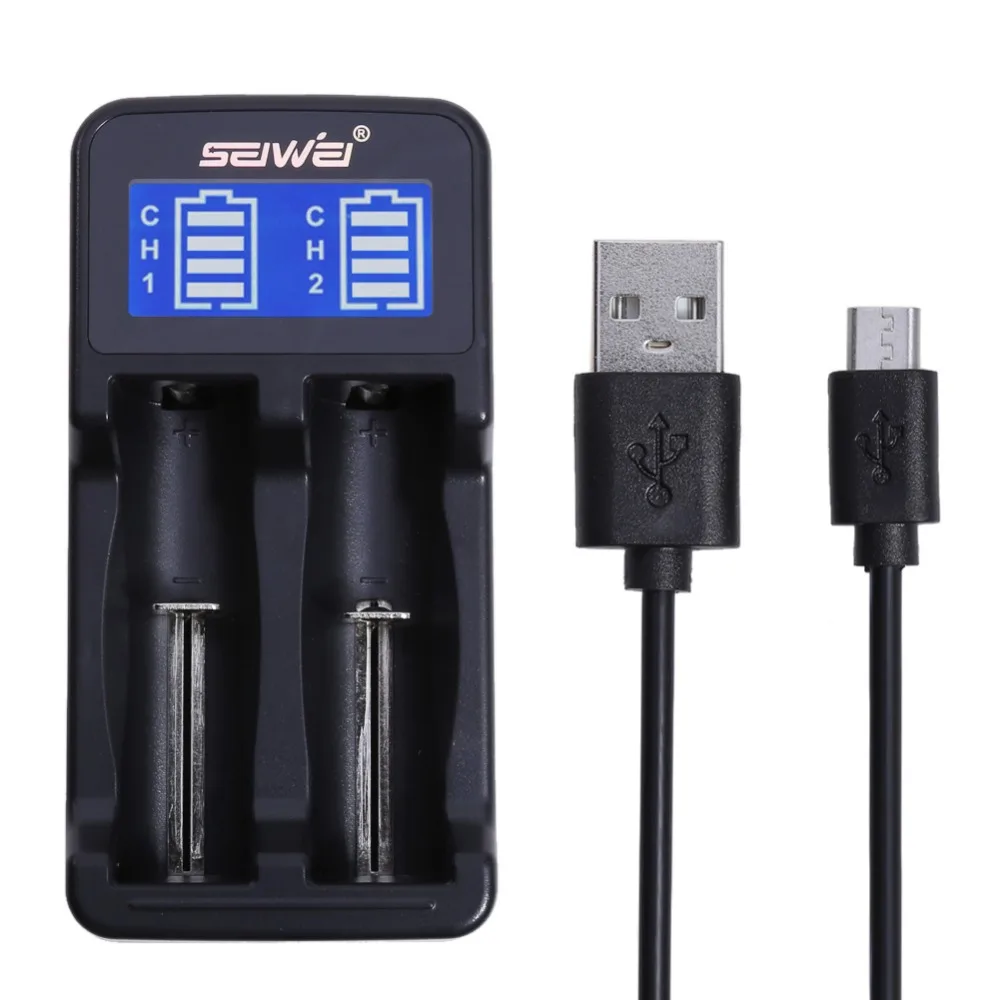 18650 зарядное устройство LCD HD дисплей защита батареи DC 5V 2A 1A зарядка совместима с