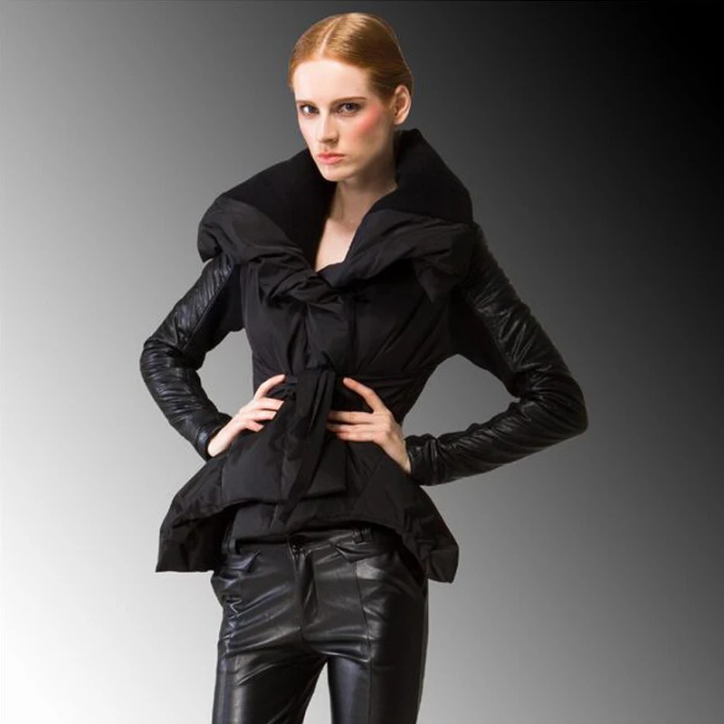 Высокое качество 2018 Новая модная зимняя куртка Женские Белые парки с гусиным