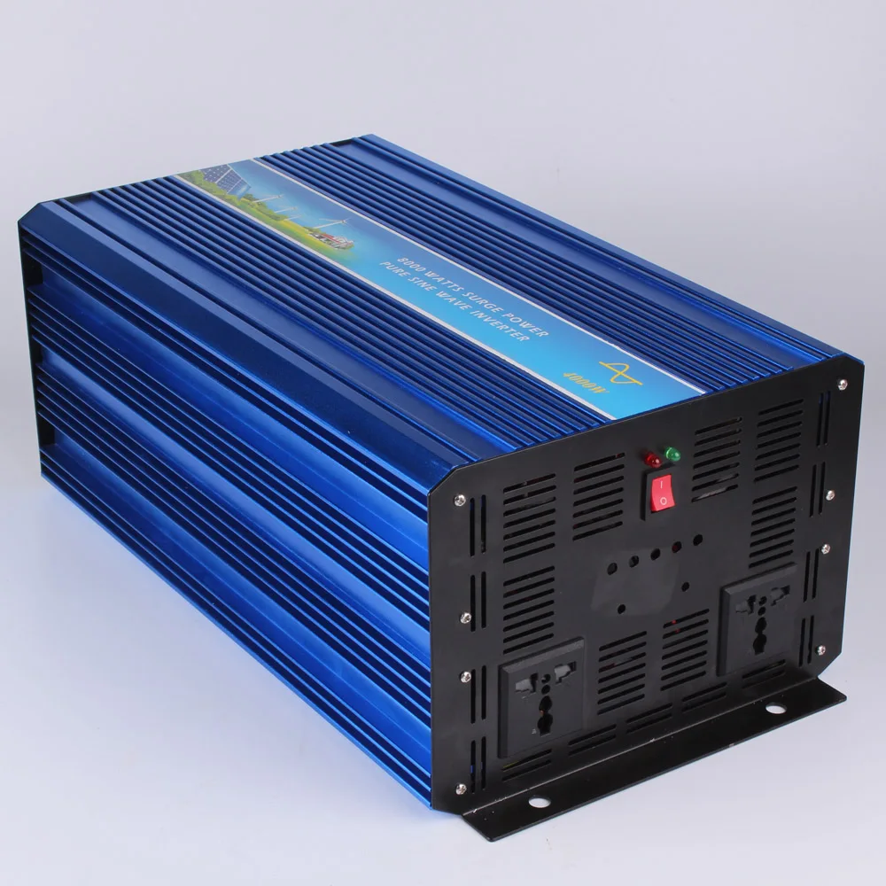 4KW чистая Синусоидальная волна инвертор 12В 24В 48В до 100V 110V 120V 240V 230V 220V высокой