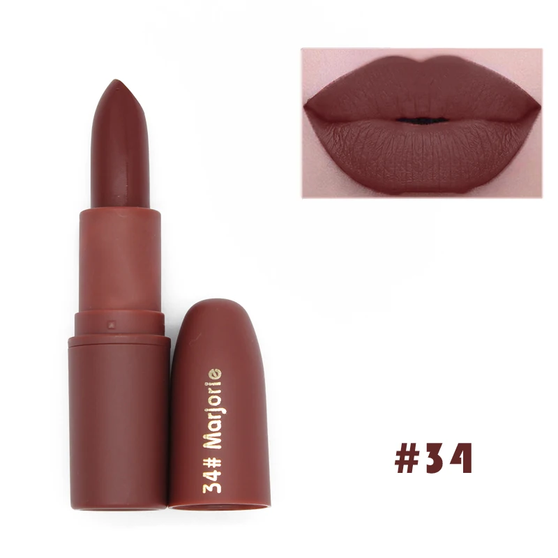 1pc Brand Wholesale Beauty Makeup Lipstick Popular Colors Best Seller Long Lasting Lip Kit Matte Lip Cosmetics 5G