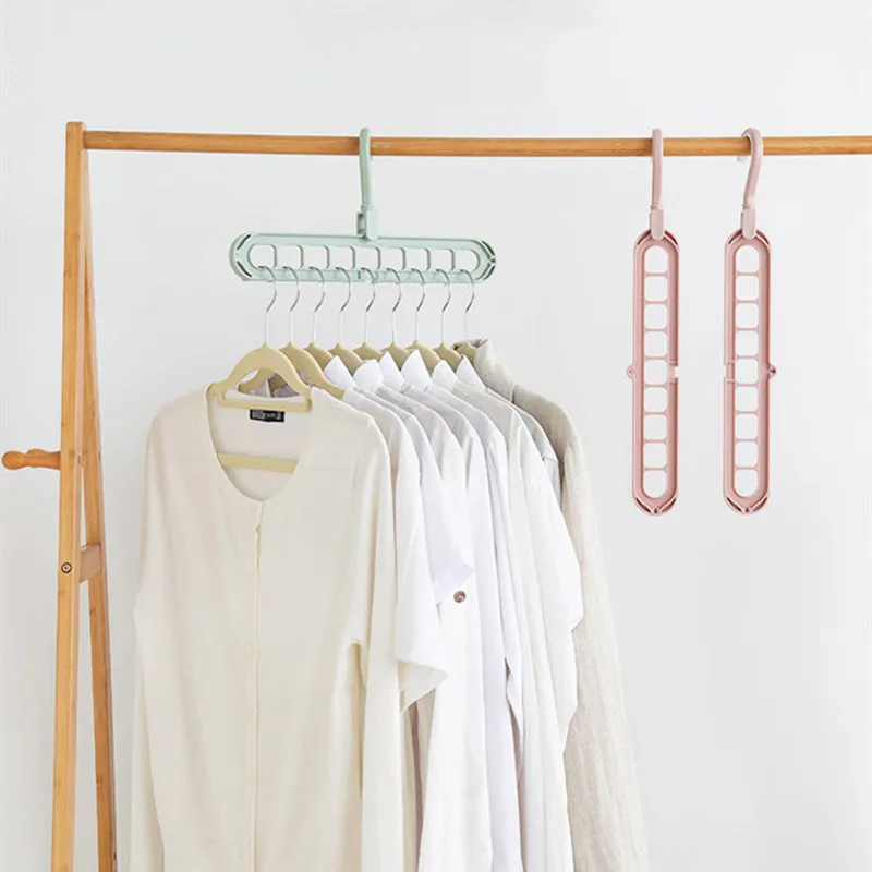 Многофункциональная Волшебная вешалка пористая стойка складная домашняя полка