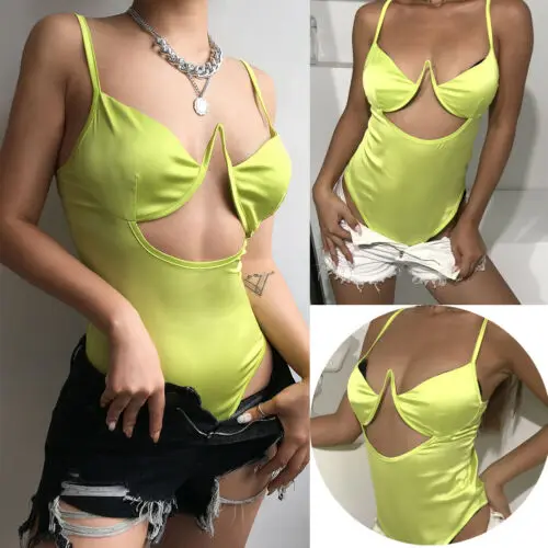 2019 сексуальный женский ажурный атласный без рукавов с открытой спиной цельный