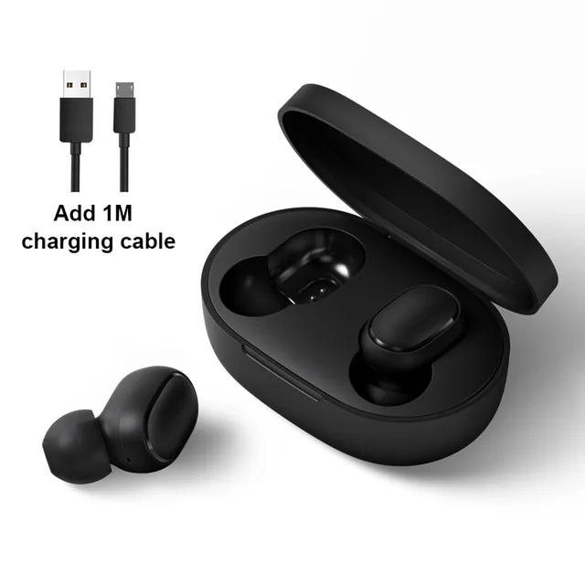 Airdots Add cable Inlock Xiaomi Redmi Airdots Xiaomi Беспроводные Наушники управление голосом Bluetooth 5,0 контроль шумоподавления - Цвет: Airdots Add cable