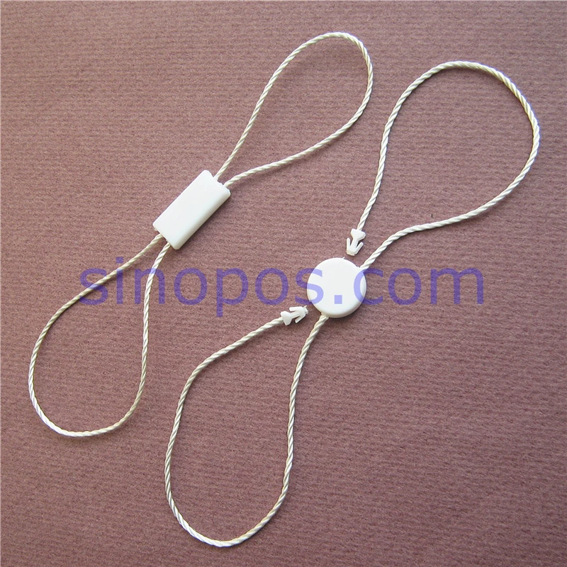 Пластиковая подвесная бирка со шнурком уплотнение с двумя заглушками постоянная