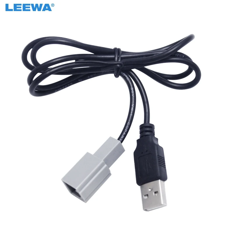 LEEWA 10 шт. автомобильные аудио части Женский USB кабель адаптер для LEXUS Toyota Camry Reiz RAV4