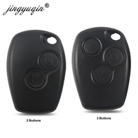 jingyuqin 30pcslot 23 buttons remote key shell case for renault duster logan fluence clio for nissan opel no blade