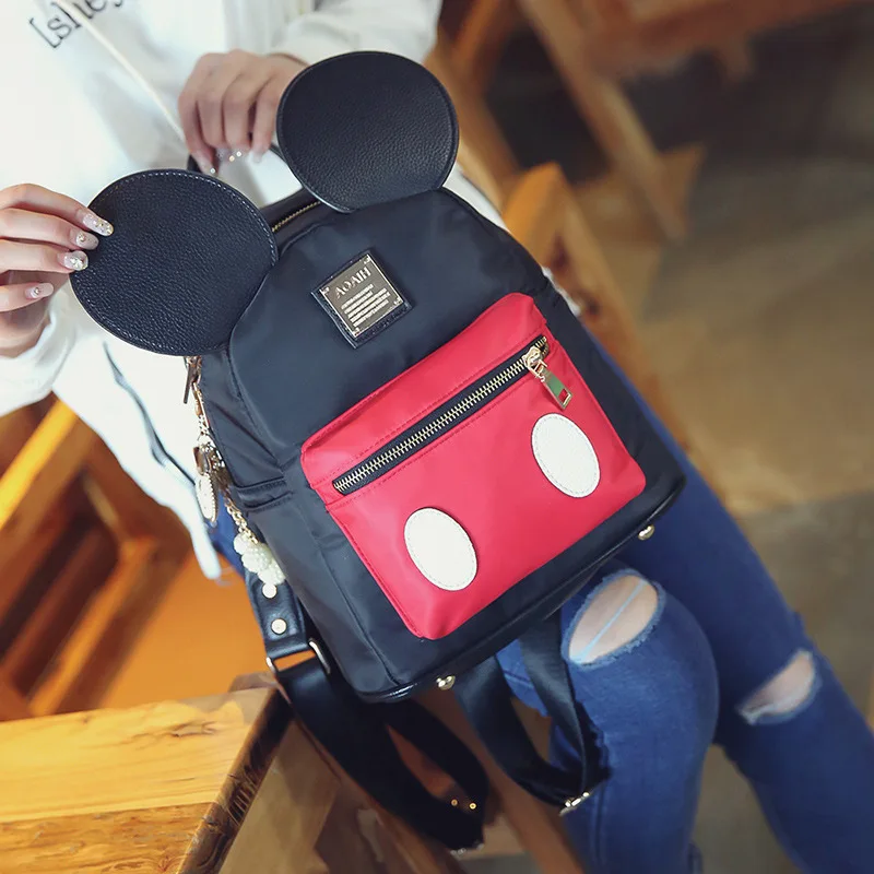 Disney Микки Маус леди мультфильм рюкзак для женщин новая детская милая девушка Студенческая сумка для школы
