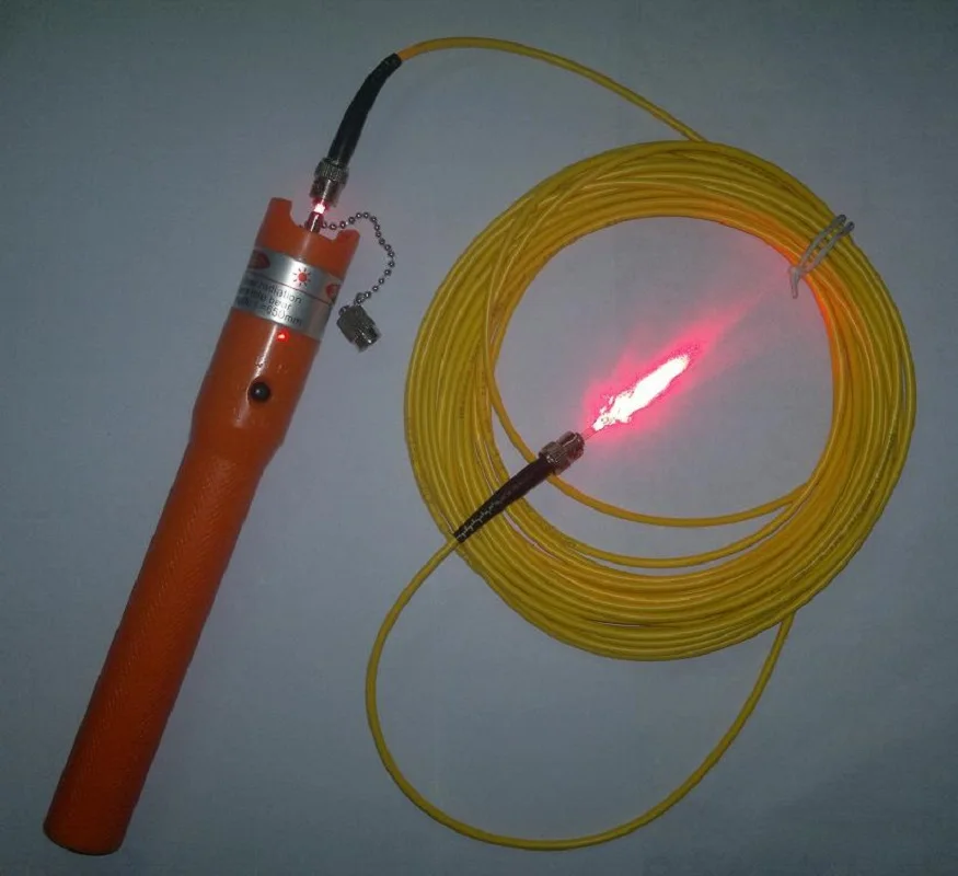 10 мВт тестер оптического волокна ручка для кабеля красный фотометр мощности