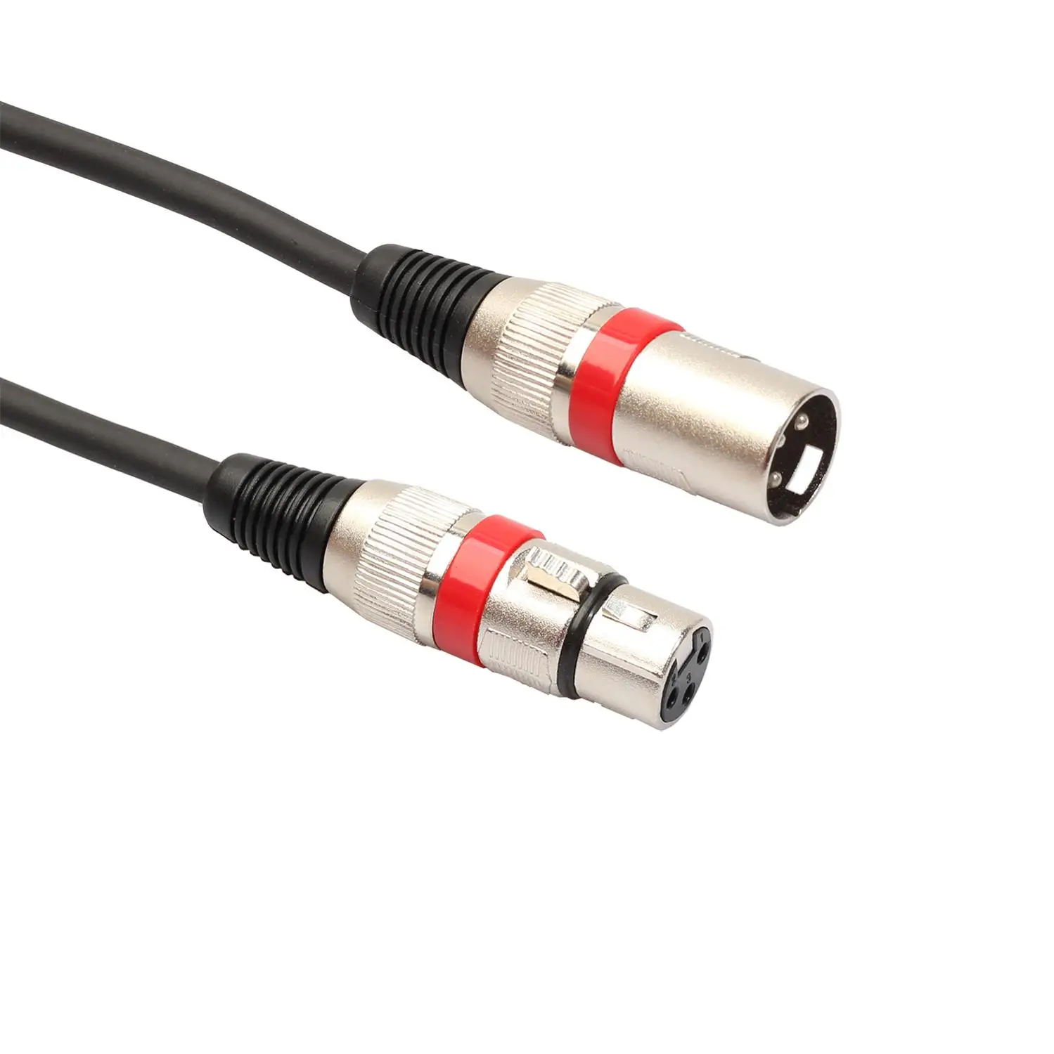 REXLIS 10 шт./лот кабель XLR 3 Pin DMX этап DJ мужчин и женщин разъем провод УДЛИНИТЕЛЬ шнур