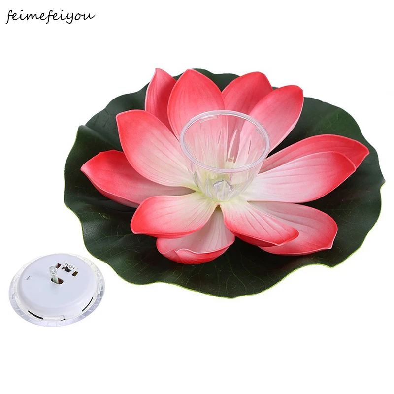 

Solar Power Floating Lotus Flower Light - Waterproof LED Pool Water Lights for Home Garden Pond Aquarium Wedding Decor