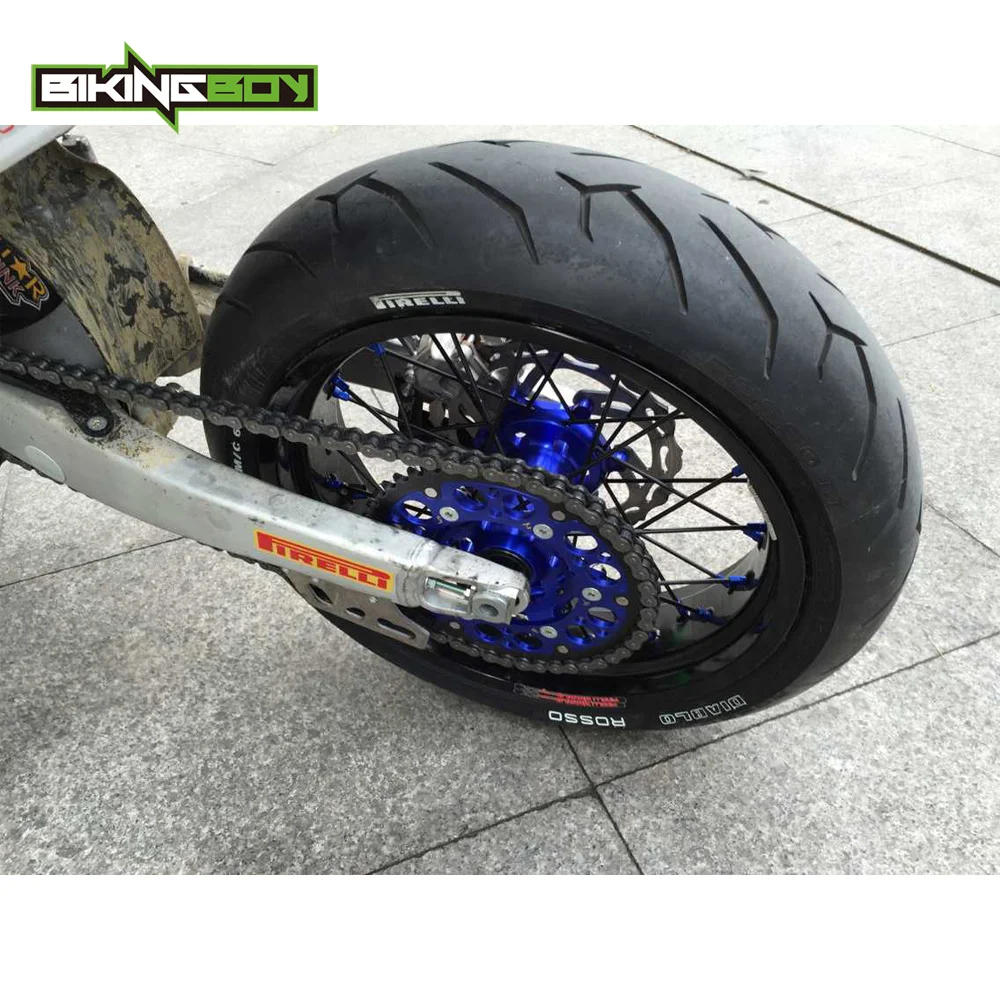 BIKINGBOY 1" x3.5 17" x4.5 супермото для YAMAHA YZ250F YZ450F YZ 250 450 F спереди и сзади колесные диски концентраторы