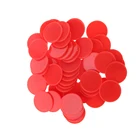 Фишки для игры в бинго, красные, 100 шт.