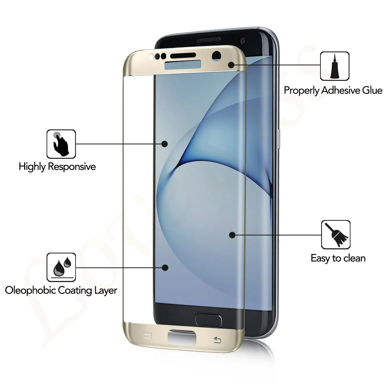 S6 S7 Edge S9 3D полное покрытие закаленное стекло пленка для Samsung Galaxy S8 Plus G950F G955F экран