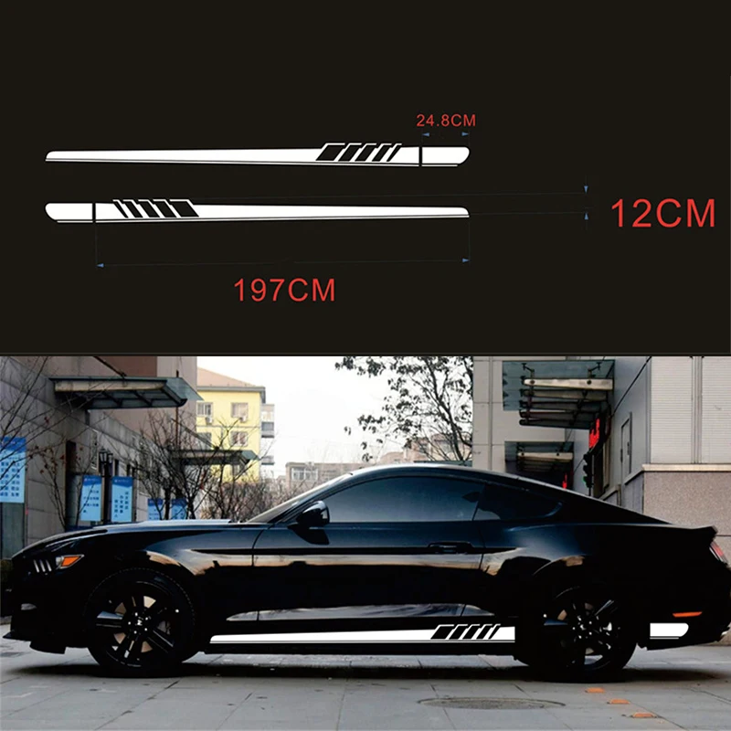 1 пара виниловых наклеек для Ford Stripe|Наклейки на автомобиль| |