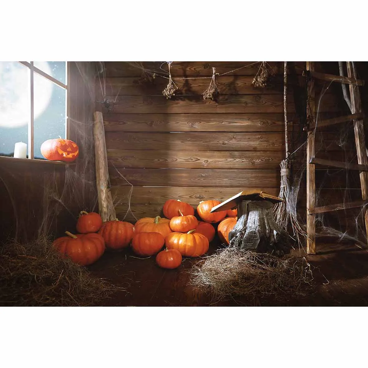 Allenjoy фотографический фон Barn изношенный Ретро Тыква Хэллоуин новорожденный