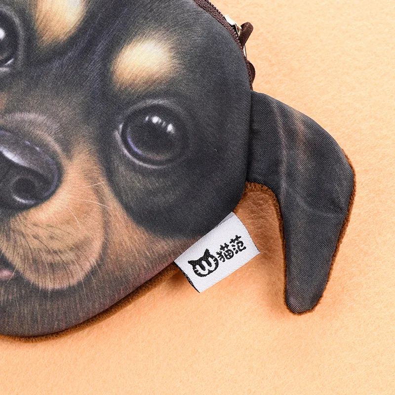 8 шт./лот Новая тканевая сумка для монет с милыми собаками/маленький кошелек