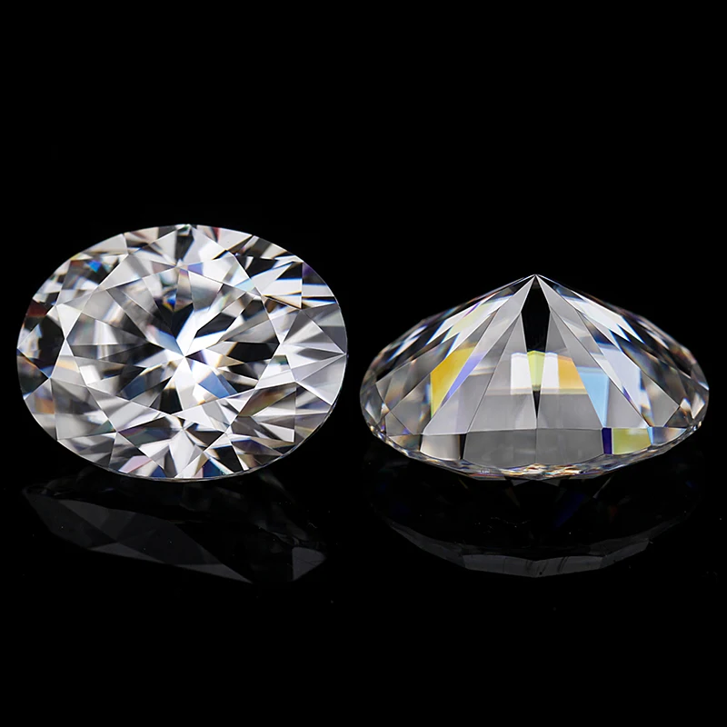 

Oval Shape 8x11mm 2.5 Carat EF Color VVS Clarity Synthetic Moissanite Loose Stones for Jewelry Making
