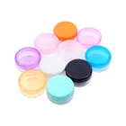 50 шт.лот 3g фотоемкость разных цветов маленькие пустые косметические многоразовые бутылки пластиковые тени для век для макияжа лица крем банка контейнеры RB03