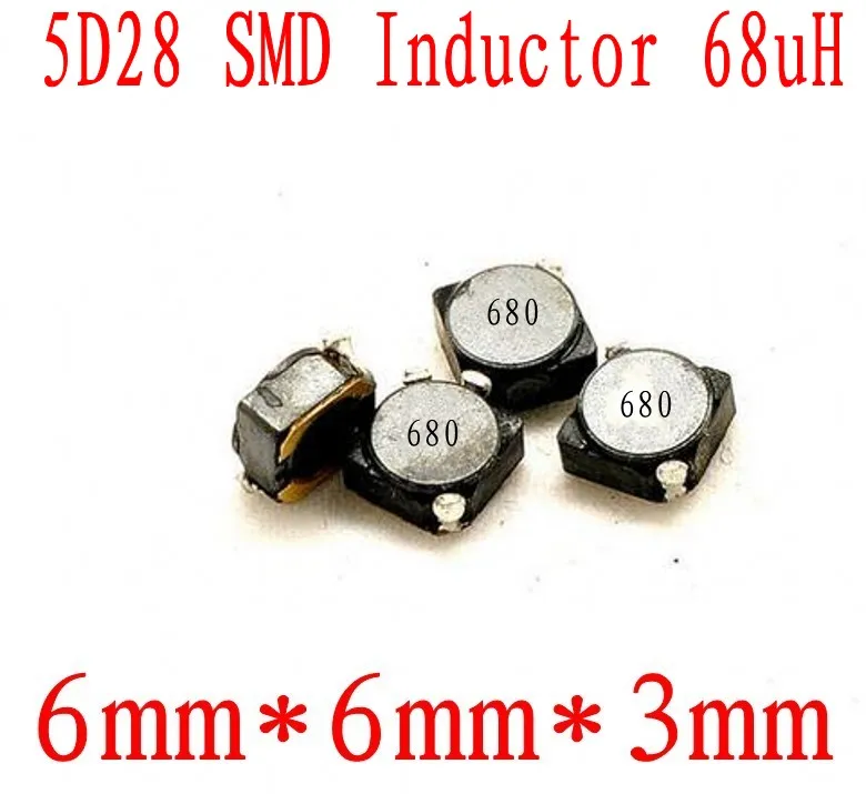 Новый SMD Индукторы 5D28 68uh чип индуктор 6*6*3 мм Экранирование мощность индуктивность