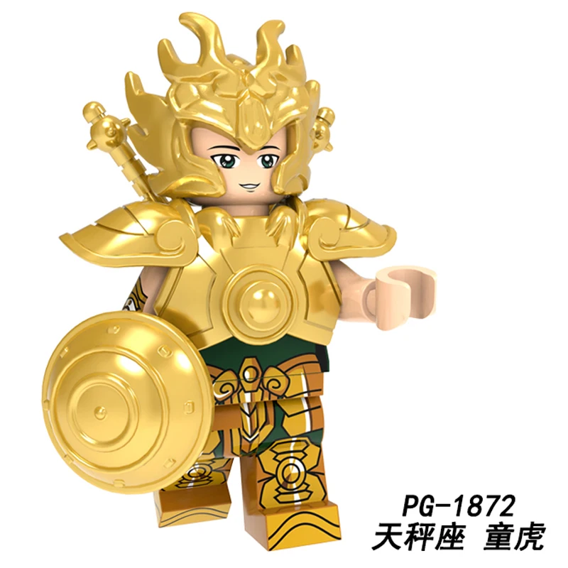 PG1872 Saint Seiya, строительные блоки, 12 созвездий Овен, Телец, рак, фигурки, кирпичи для детей, игрушки PG8212 - Цвет: PG1872