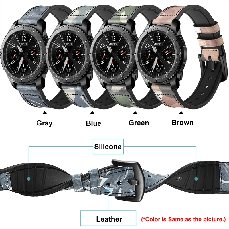 Ремешок для часов Samsung Gear S3 из натуральной кожи силиконовый браслет Huawei Watch 2Pro