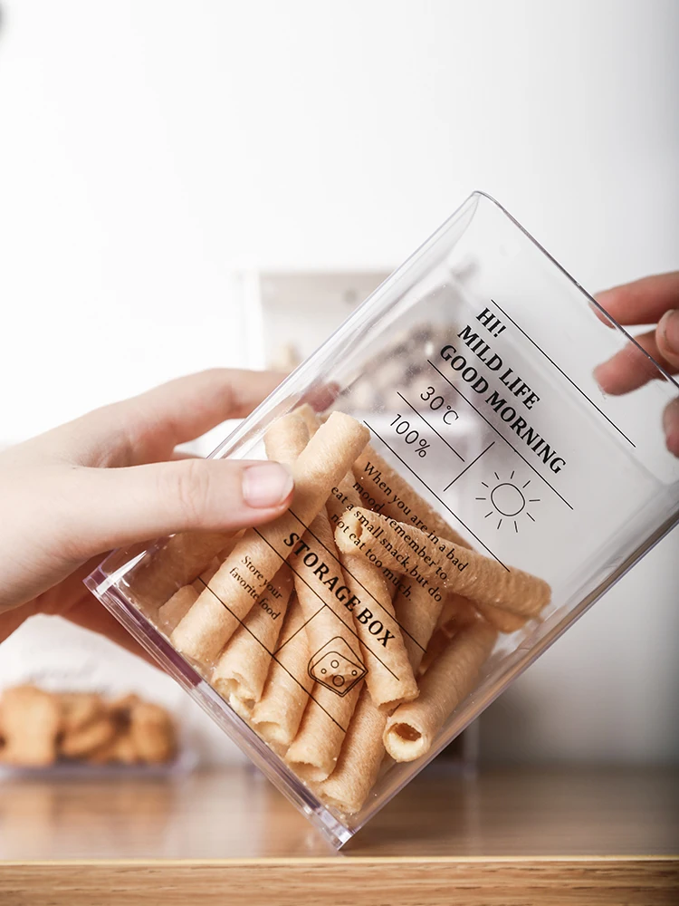 Прозрачные Акриловые Герметичные банки для хранения продуктов контейнер