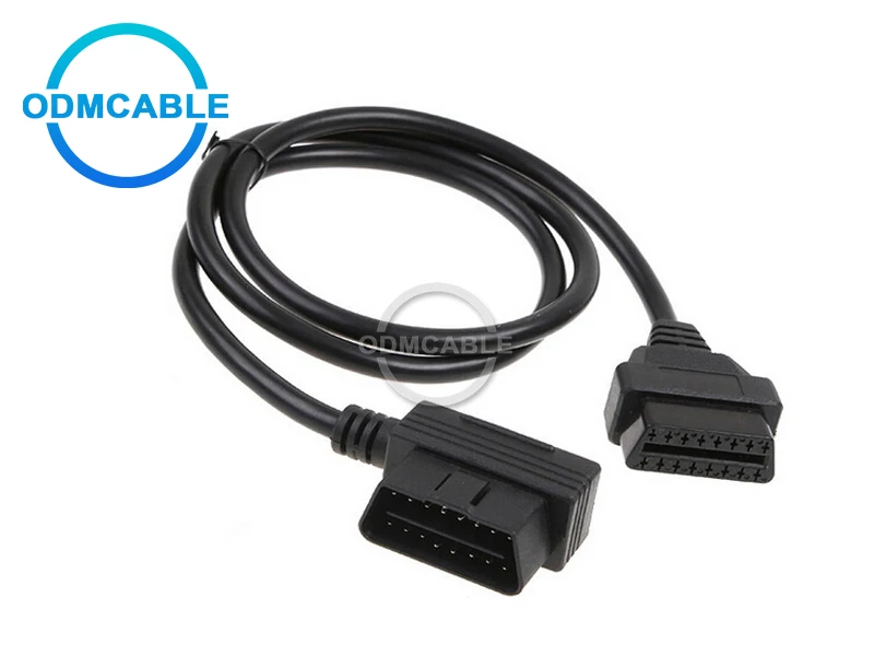 OBD-II кабель OBD2 16Pin штекер к женскому Удлинительный диагностический удлинитель 100