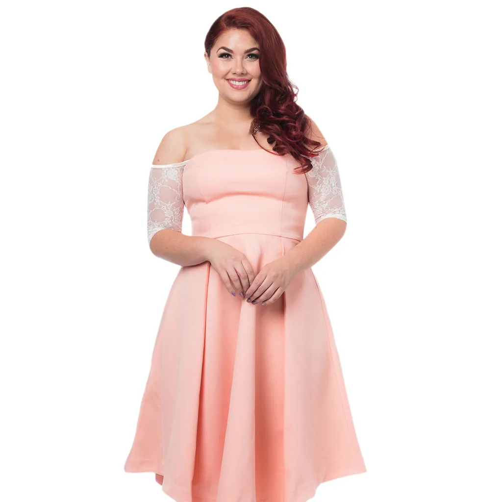 Womens Plus Size Strapless Off Shoulder Crop Top Seamless Arm Shaper Short Sleeve Cropped Navel Lace Top Perspective Underwear