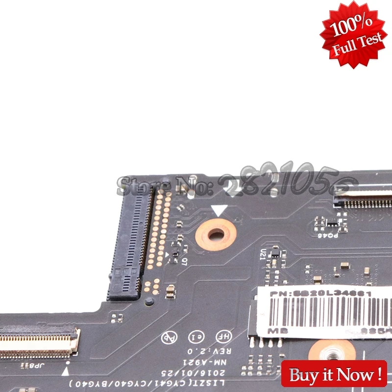 NOKOTION For Lenovo Yoga 900-13isk laptop motherboard LISZT CYG41 CYG40 BYG40 NM-A921 FRU 5B20L34661 SR2JB i7-6560U CPU 8GB | Компьютеры и