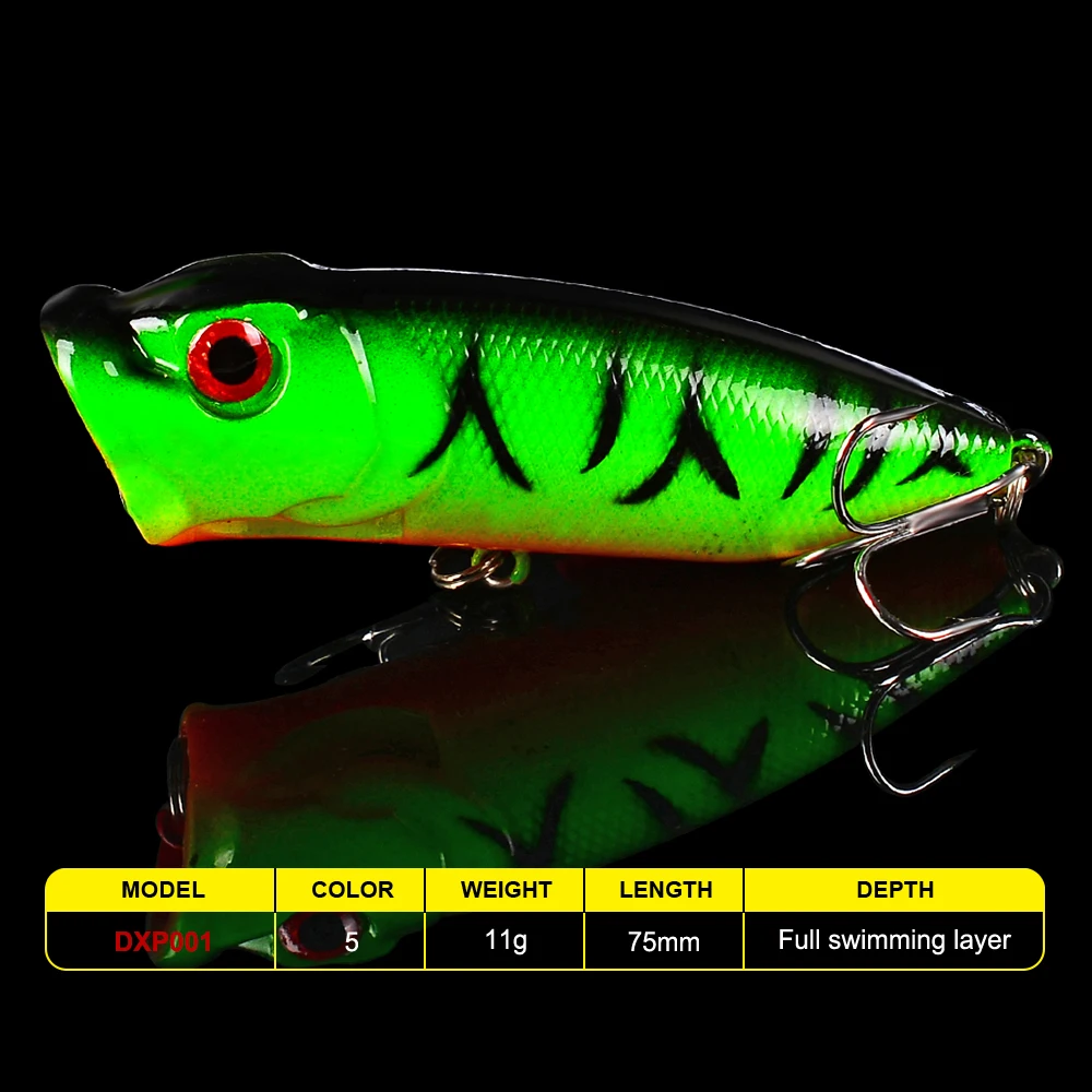 Поппер 1 шт. Новинка FLYBASS 7 5 см 2 95 &quot3D Глаза рыболовные снасти приманки цветная