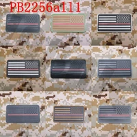 3d pvc patch the thin red line america flag firefighter fire rescue military morale opposite