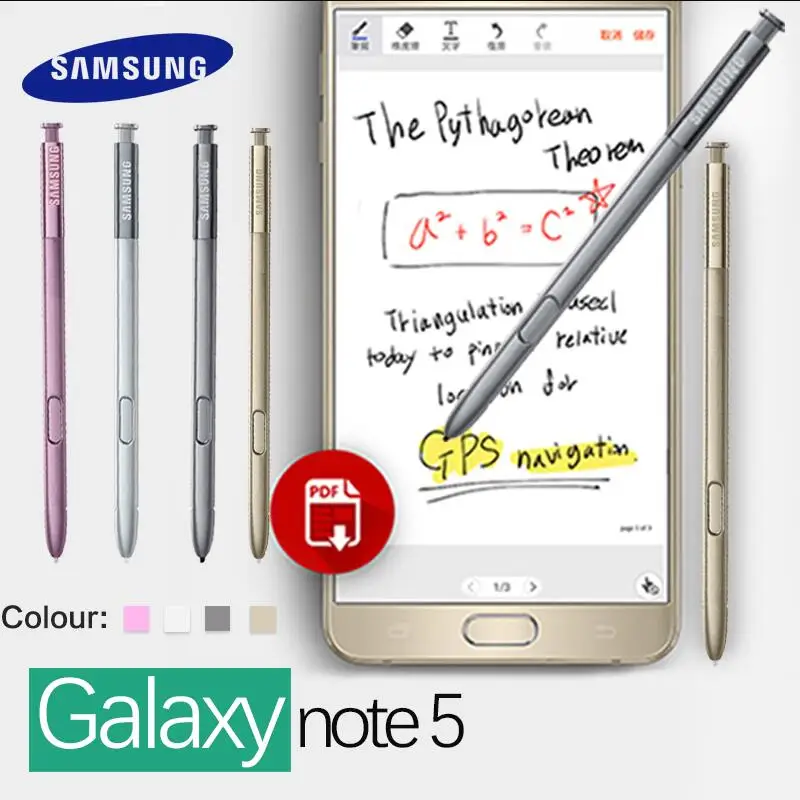 100% оригинальная ручка Samsung Note5 S стилус Active Note 5 сенсорный экран для Мобильный